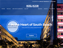 Tablet Screenshot of hotelvictorsouthbeach.com